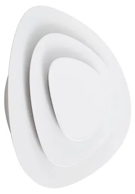 Produktbild von Lindby LED-Wandleuchte Delar, weiß, 25 x 25 cm, dimmbar