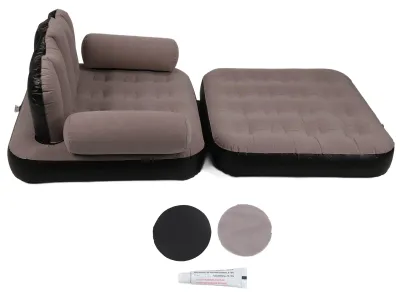 Zdjęcie produktu dla Nadmuchiwana, wielofunkcyjna rozkładana sofa i fotel do użytku wewnątrz i na zewnątrz