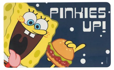 Produktbild von Spongebob Schwammkopf Brettchen - Pinkies Up! Frühstücksbrettchen Schneidebrettchen aus Resopal