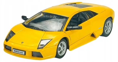 Obrázek produktu pro Welly, model Lamborghini Murciélago, žlutá barva, kov, měřítko 1:24