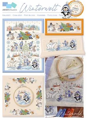 Productafbeelding van Lindner's kruissteekpatroon "Winterwereld", nummer 161