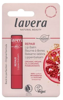 Imagen del producto de Lavera 4021457665532, Bálsamo labial, Incoloro, Para mujeres, Aceite de argán, Hidratante, Nutritivo, OCHANA, 4,5 g