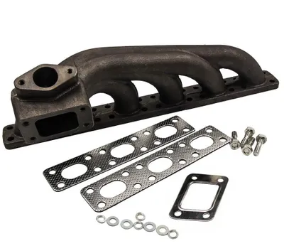 Produktbild von Auspuffkrümmer 6-Zylinder - Turbo Fächerkrümmer - Für E34 E36 E39 E46 Z3 - Motoren M50 M52 M54 S50 S52 - Mit Dichtungen - Nicht Für E46 M3 3,2L