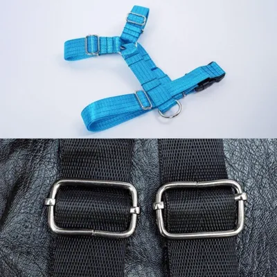 Produktbild von DIY-Set 60 Stück Knöpfe Gürtelschnallen und D-Ringe aus Metall