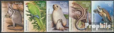 Produktbild von Briefmarken Australien 2009 Mi 3251I-3255I Fünferstreifen postfrisch Gefährdete Tiere