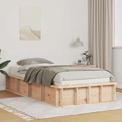 Obrázek produktu pro Maison Exclusive – rám postele hnědý 80 x 200 cm Masivní borové dřevo