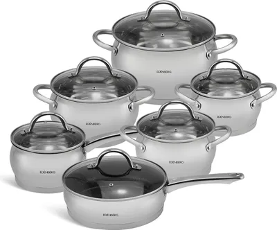 Produktbild von EDENBERG EB-4052 12-teiliges Kochgeschirr-Set