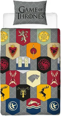 Produktbild von Game of Thrones - Icons - Bettwäsche-Set AG2324 (Einzelbett) (Grau)