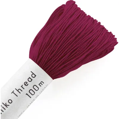 Produktbild von Olympus Sashiko Garn, Baumwolle, Strang, ca 100m, Farbe 136, violett, hergestellt in Japan