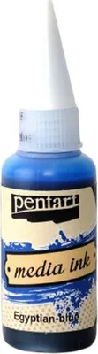 Zdjęcie produktu dla Tusz alkoholowy Media Ink - Pentart - egipski niebieski / egyptian blue 20ml