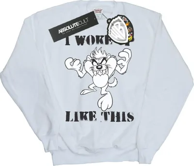 Produktbild von Looney Tunes - "I Woke Up Like This" Sweatshirt für Herren BI32278 (XL) (Weiß)