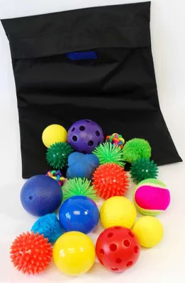Produktbild von Happy Kidz 20-teiliges Sensorik-Bälle-Set  - verschiedene Farben und Formen 21404091021