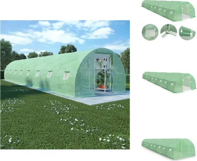 Produktbild von vidaXL Gewächshaus 36m² 1200x300x200 cm -  Gewächshäuser