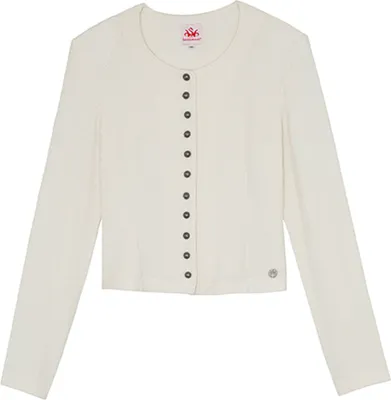 Produktbild von Dietzing Damen Strickjacke Janker Trachten jacke, Farbe:Offweiß, Größe:38/M
