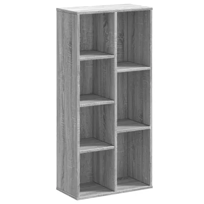 Obrázek produktu pro vidaXL Regál na knihy Grey Sonoma 50x25x105 cm Materiál na bázi dřeva