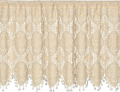 Produktbild von Eurofirany Scheibengardine Bistrogardine Spitze Gardine 60x150 cm Dekoration Deko Beige