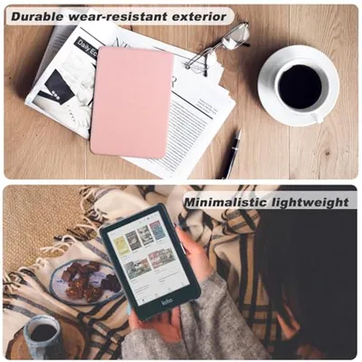 Ultra Slim 6 inch E-Reader Hülle mit Auto Sleep/Wake Funktion - Roségold