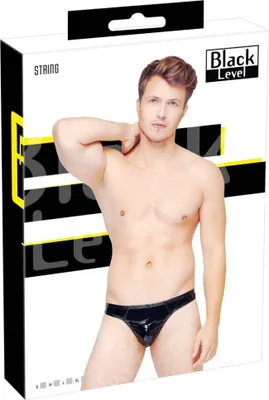 Obrázek produktu pro Pánská vinylová tanga Albert S Black Level