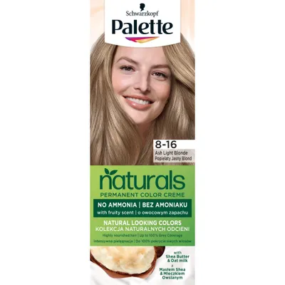 Zdjęcie produktu dla Palette Permanent Naturals Color Creme Farba 8-16 Popielaty Jasny Blond