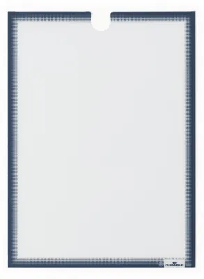 Produktbild von DURABLE Dokumentenhalter A4 selbstklebend, blau, 5 St., 400607