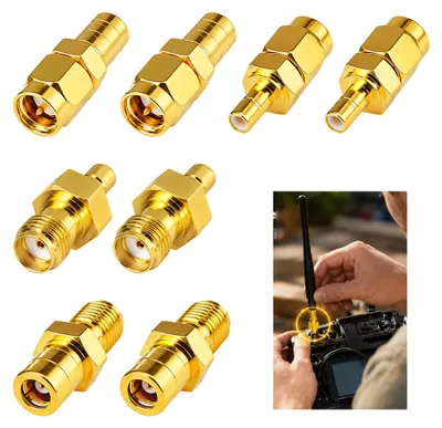 4er-Set SMA-auf-SMB-Adapter, RF-Koaxialadapter für DAB, GPS, Autoradio