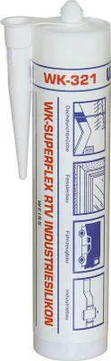 Obrázok produktu pre WEKEM WK 321 SUPERFLEX RTV priemyselný silikón biely 310 ml