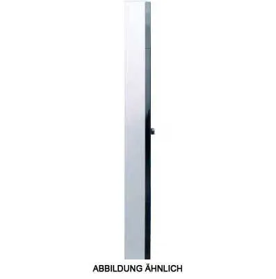 A close-up side view of a silver Wii sensor bar.