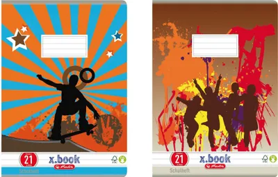 Image de herlitz 340216 herlitz cahier scolaire x.book, DIN A4, linéarité 21 / ligné