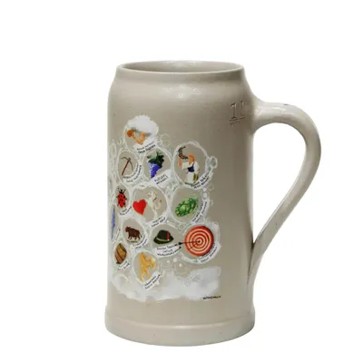 Produktbild von offizieller Oktoberfest-Krug 2025 - Wirtekrug Wiesnwirte Krug echt Salzglasiert - limitierte Stückzahl - Original