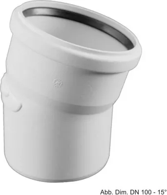 Produktbild von Rehau Schalldämmender Raupiano Plus Bogen DN 75-15°