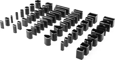 Produktbild von 52-teiliges Set mit Lederlocher-Werkzeugen in verschiedenen Formen für handgemachte DIY-Bastelarbeiten