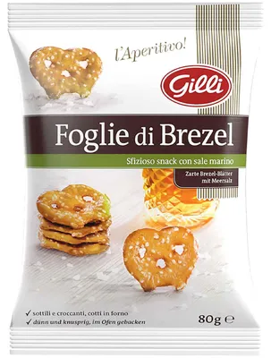 Produktbild von Gilli Foglie di Brezel Meersalz 80g