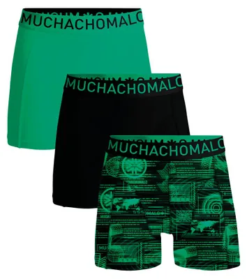Produktbild von Muchachomalo Herren Boxershorts – 3er Pack – Microfaser & Stretch – Leichte Sport-Unterwäsche – Größe M - MICROFIBDIGITAL1010-01