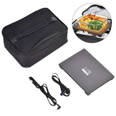 Produktbild von Tragbarer 12V-Heizofen, multifunktionaler Auto-/Heim-Mikrowellenherd für Picknickreisen im Freien,für Reisen, Camping, Essen Kochen