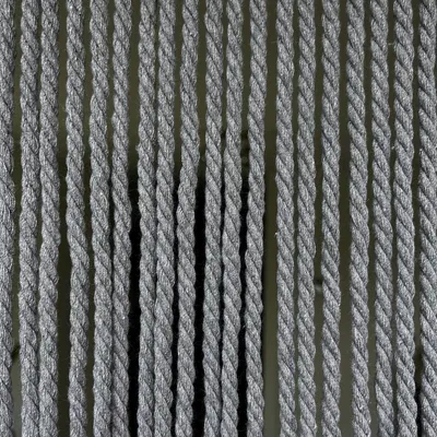 Obrázek produktu pro Záclona na dveře, 90 x 220 cm, tmavě šedá, s šňůrkou, vhodná pro balkonové dveře