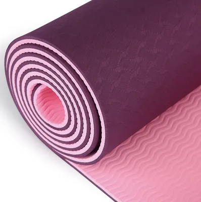 Produktbild von Yogamatte »TPE Bordeaux YOGA Matte 183 cm x 61 cm x 0,6 cm, Aerobic Matte, Fitnessmatte, Gymnastikmatte«