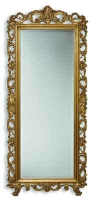 Produktbild von Klassischer Großer Spiegel Wandspiegel Hängespiegel Holz Gold Garderobe SP6480