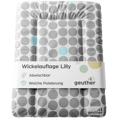 Produktbild von GEUTHER Wickelauflage Lilly | Punkte | 52x72 cm | Abwischbar | Gepolstert |  EU