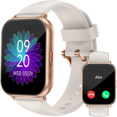 Produktbild von RUIMEN Smartwatch mit Telefonfunktion, 1.85" HD-Touchscreen, 110+ Sportmodi, Herzfrequenz-, SpO2- & Schlafmonitor, IP68 wasserdicht