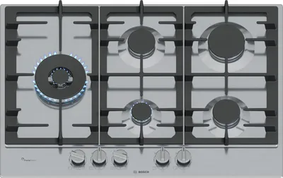 Immagine prodotto di Bosch Serie 6 PCS7A5I90 , Piano cottura a gas, 75 cm, Acciaio inox