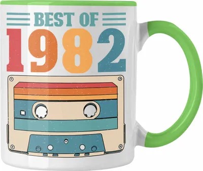 Produktbild von Trendation - 1982 Geburtstag Mann Geschenk Frau Tasse 40er Geburtstag 40 Jahre Alt Geschenkidee (Grün)