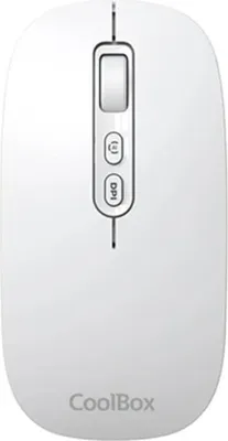 Imagen del producto de Coolbox Ratón W02-IA Inalámbrico RF+BT Blanco