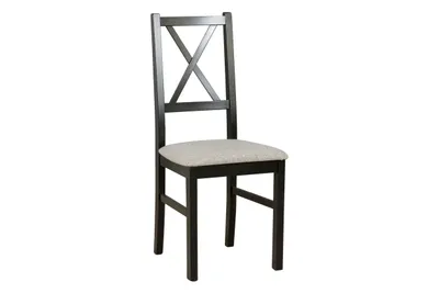 Image de Lot de 2 chaises de salle à manger « Nilo 12 » noires, en chêne massif