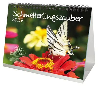 Produktbild von Schmetterlingszauber DIN A5 Tischkalender 2027 - Seelenzauber