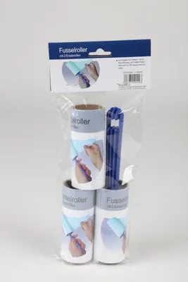 Image de 24x rouleau anti-peluche 2 rouleaux de rechange poils animaux de compagnie vêtements brosse enlève chien