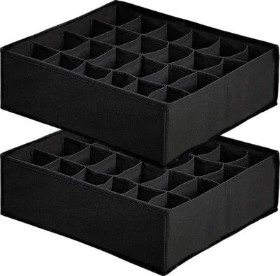 Produktbild von Famanu Aufbewahrungsboxen 24 Fächer - Faltbare Organizer für Schrank und Unterwäsche