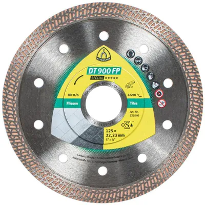 Obrázok produktu pre Diamantový Kotúč Na Rezanie Nemetalov Klingspor 125X1.4X22.23