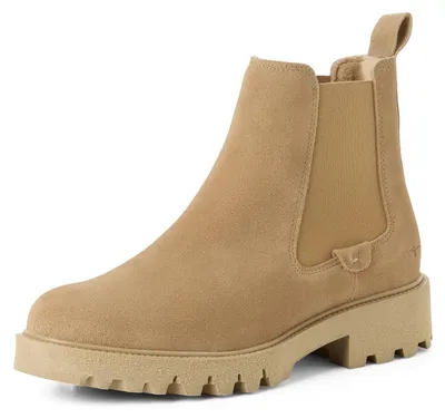Produktbild von Tamaris Damen Chelsea Boots 1-25448-45 400 Beige Gr. 39