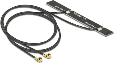 Obrázok produktu pre DeLOCK 89457, 5 dBi, 2.4 - 2.5 / 5.1 - 5.875 GHz, IEEE 802.11a, IEEE 802.11ac, IEEE 802.11b, IEEE 802.11g, IEEE 802.11h, IEEE 802.11n, 50 ohm, MHF, Čierna