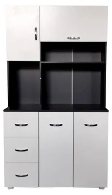 Produktbild von Küchenschrank Blanca Küchenbuffet Grau Weiß